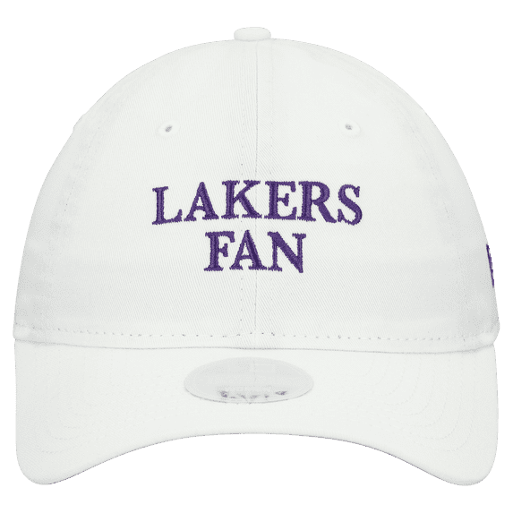 Women's New Era White Los Angeles Lakers Team Fan 9TWENTY Adjustable Hat