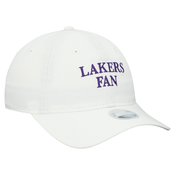 Women's New Era White Los Angeles Lakers Team Fan 9TWENTY Adjustable Hat
