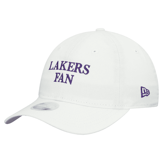 Women's New Era White Los Angeles Lakers Team Fan 9TWENTY Adjustable Hat
