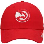 Womens Red Atlanta Hawks Miata Clean Up Logo Adjustable Hat