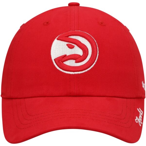 Womens Red Atlanta Hawks Miata Clean Up Logo Adjustable Hat