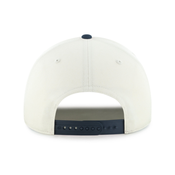 Youth 47 Natural Navy Atlanta Braves Frame Out Hitch Adjustable Hat