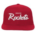 Youth Mitchell & Ness Red Houston Rockets Head Coach Flat Brim Snapback Hat