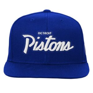 Youth Mitchell & Ness Royal Detroit Pistons Head Coach Flat Brim Snapback Hat