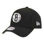 Youth New Era Black Brooklyn Nets 9FORTY A-Frame Adjustable Hat