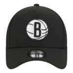 Youth New Era Black Brooklyn Nets 9FORTY A-Frame Adjustable Hat