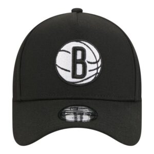 Youth New Era Black Brooklyn Nets 9FORTY A-Frame Adjustable Hat