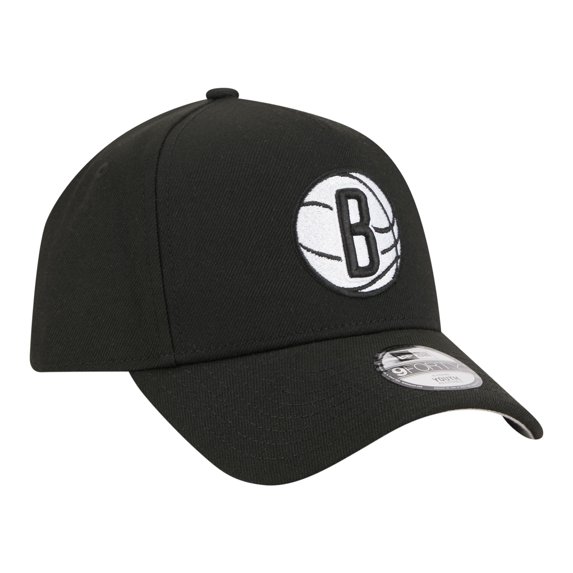 Youth New Era Black Brooklyn Nets 9FORTY A-Frame Adjustable Hat