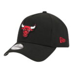 Youth New Era Black Chicago Bulls 9FORTY A-Frame Adjustable Hat