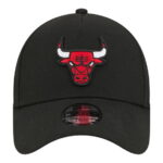 Youth New Era Black Chicago Bulls 9FORTY A-Frame Adjustable Hat