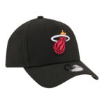 Youth New Era Black Miami Heat 9FORTY A-Frame Adjustable Hat