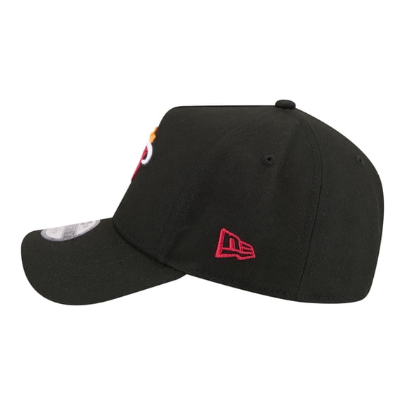 Youth New Era Black Miami Heat 9FORTY A-Frame Adjustable Hat
