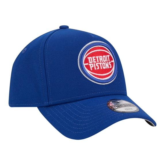 Youth New Era Blue Detroit Pistons 9FORTY A-Frame Adjustable Hat