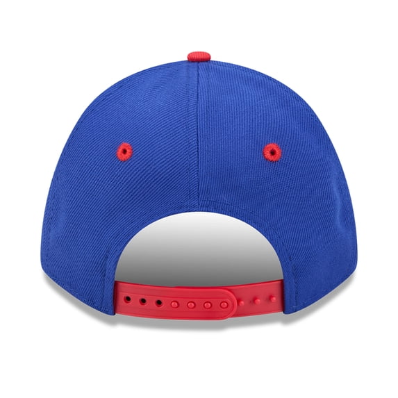 Youth New Era Blue Detroit Pistons Arch 9FORTY A-Frame M-Crown Adjustable Hat
