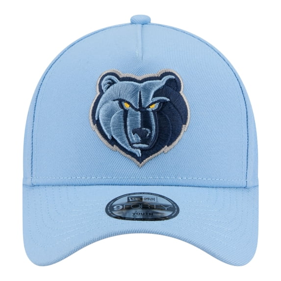 Youth New Era Light Blue Memphis Grizzlies 9FORTY A-Frame Adjustable Hat