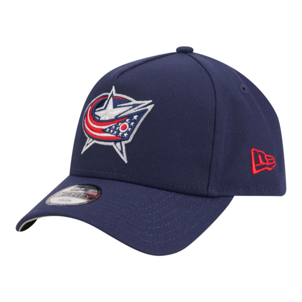 Youth New Era Navy Columbus Blue Jackets Adjustable Hat