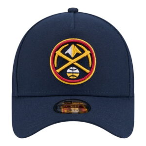 Youth New Era Navy Denver Nuggets 9FORTY A-Frame Adjustable Hat