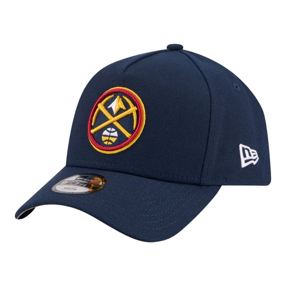 Youth New Era Navy Denver Nuggets 9FORTY A-Frame Adjustable Hat