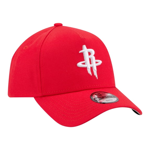 Youth New Era Red Houston Rockets 9FORTY A-Frame Adjustable Hat