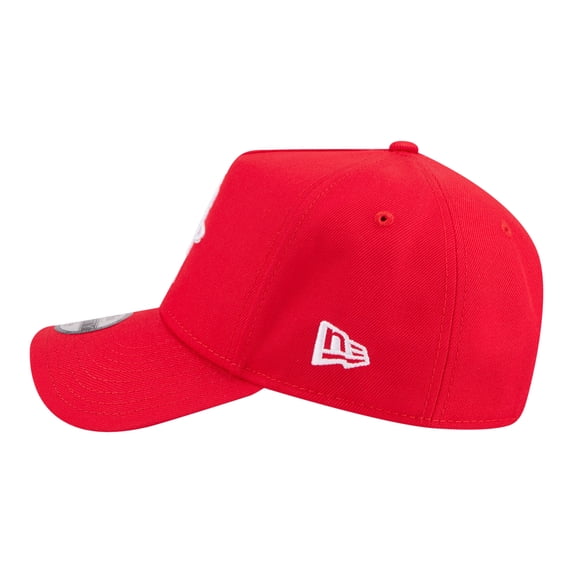 Youth New Era Red Houston Rockets 9FORTY A-Frame Adjustable Hat