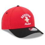 Youth New Era Red Houston Rockets Arch 9FORTY A-Frame M-Crown Adjustable Hat