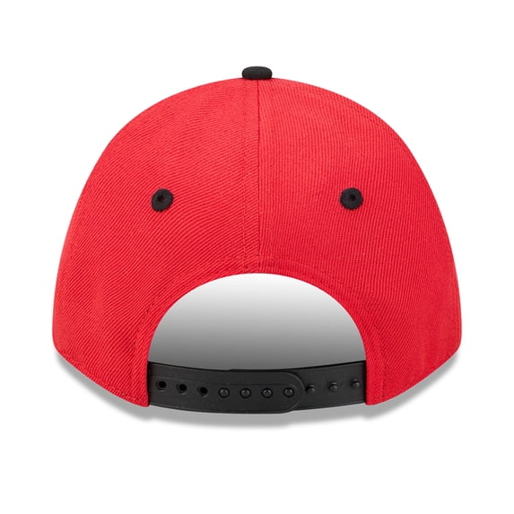 Youth New Era Red Houston Rockets Arch 9FORTY A-Frame M-Crown Adjustable Hat