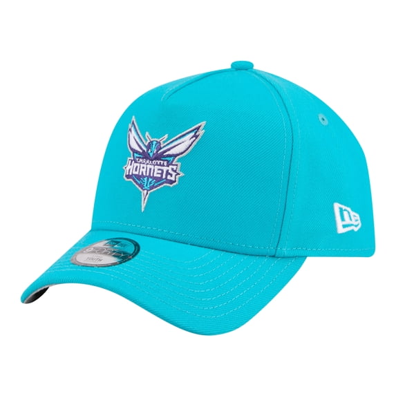 Youth New Era Teal Charlotte Hornets 9FORTY A-Frame Adjustable Hat