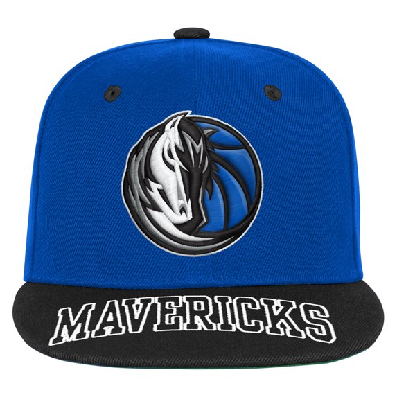 Youth Outerstuff BlueBlack Dallas Mavericks Two-Tone Snapback Hat
