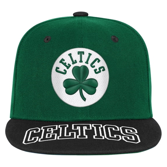 Youth Outerstuff Kelly Green/Black Boston Celtics Two-Tone Snapback Hat