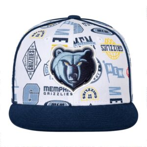 Youth Outerstuff White Memphis Grizzlies Piped Up Snapback Hat