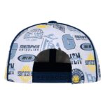 Youth Outerstuff White Memphis Grizzlies Piped Up Snapback Hat