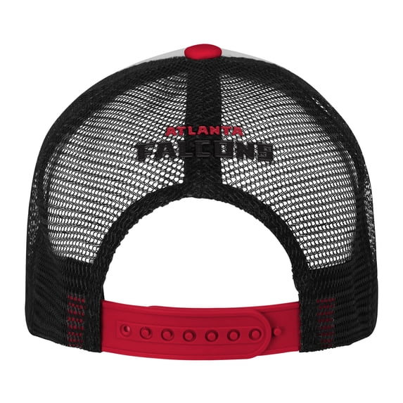 Youth White/Red Atlanta Falcons Essentials Trucker Adjustable Hat