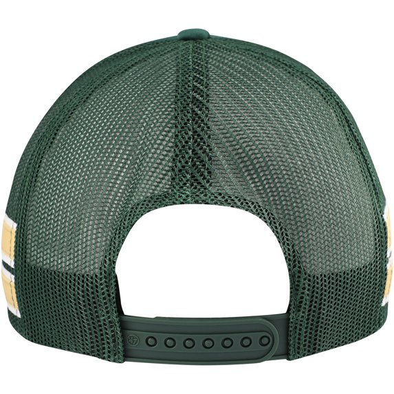 Men's '47 Hunter Green Milwaukee Bucks Sidebrand Stripes Trucker Adjustable Hat