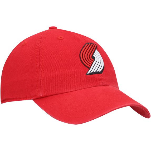 Men's '47 Red Portland Trail Blazers Core Logo Clean Up Adjustable Hat