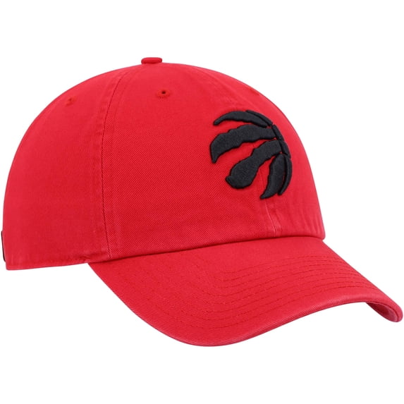 Men's '47 Red Toronto Raptors Core Logo Clean Up Adjustable Hat