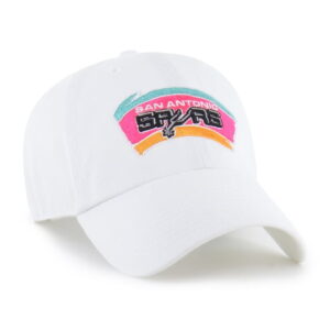 Men's '47 White San Antonio Spurs Hardwood Classics Clean Up Adjustable Hat