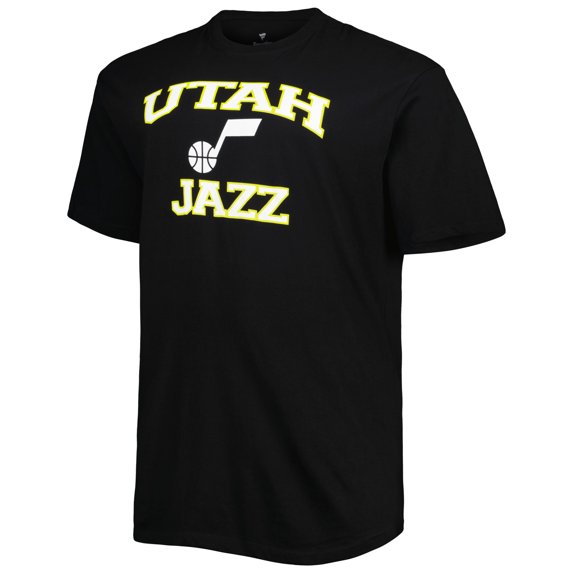 Men's Black Utah Jazz Big & Tall Heart & Soul T-Shirt