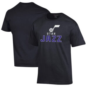 Men's Champion Navy Utah Jazz Jersey Cotton T-Shirt