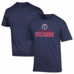 Men's Champion Navy Washington Wizards Jersey Cotton T-Shirt