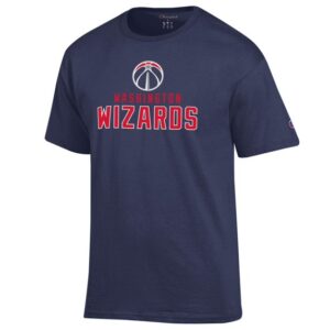 Men's Champion Navy Washington Wizards Jersey Cotton T-Shirt