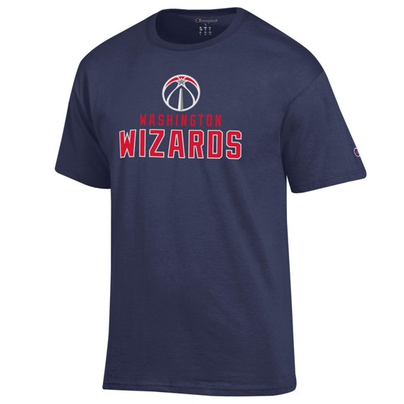 Men's Champion Navy Washington Wizards Jersey Cotton T-Shirt