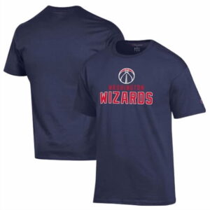 Men's Champion Navy Washington Wizards Jersey Cotton T-Shirt