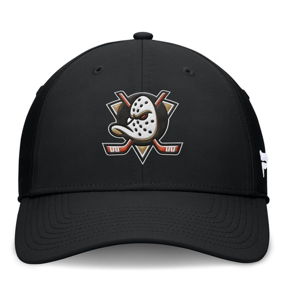 Men's Fanatics Black Anaheim Ducks Core Primary Logo Flex Hat