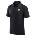 Men's Fanatics Black Philadelphia 76ers Front Office Pique Polo
