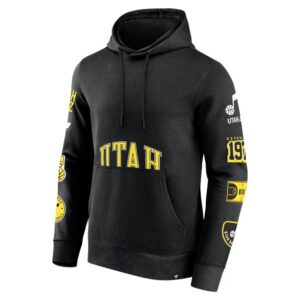 Men's Fanatics Black Utah Jazz Home Court Pullover Hoodie