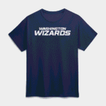 Men's Logo Athletic Navy Washington Wizards Wordmark T-Shirt