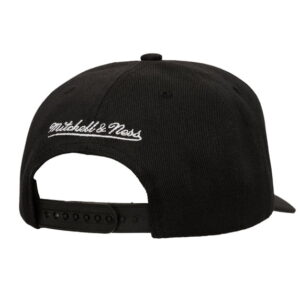Men's Mitchell & Ness Black Milwaukee Bucks Tilted Pro Pinch Adjustable Hat