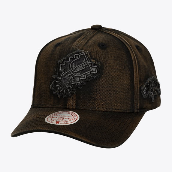 Men's Mitchell & Ness Black San Antonio Spurs Downtown Pro Crown Snapback Hat