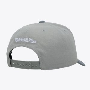 Men's Mitchell & Ness Gray Sacramento Kings Thunderstorm Head Coach Pro Crown Snapback Hat