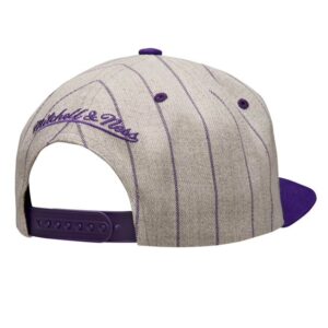 Men's Mitchell & Ness Heather GreyPurple NBA Utah Jazz Pin Pop HWC Snapback - OSFA
